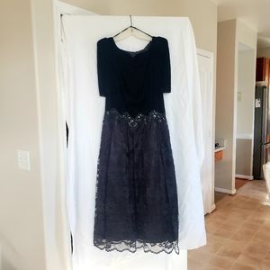 Scott McClintock Velvet and Lace Dress sz 14